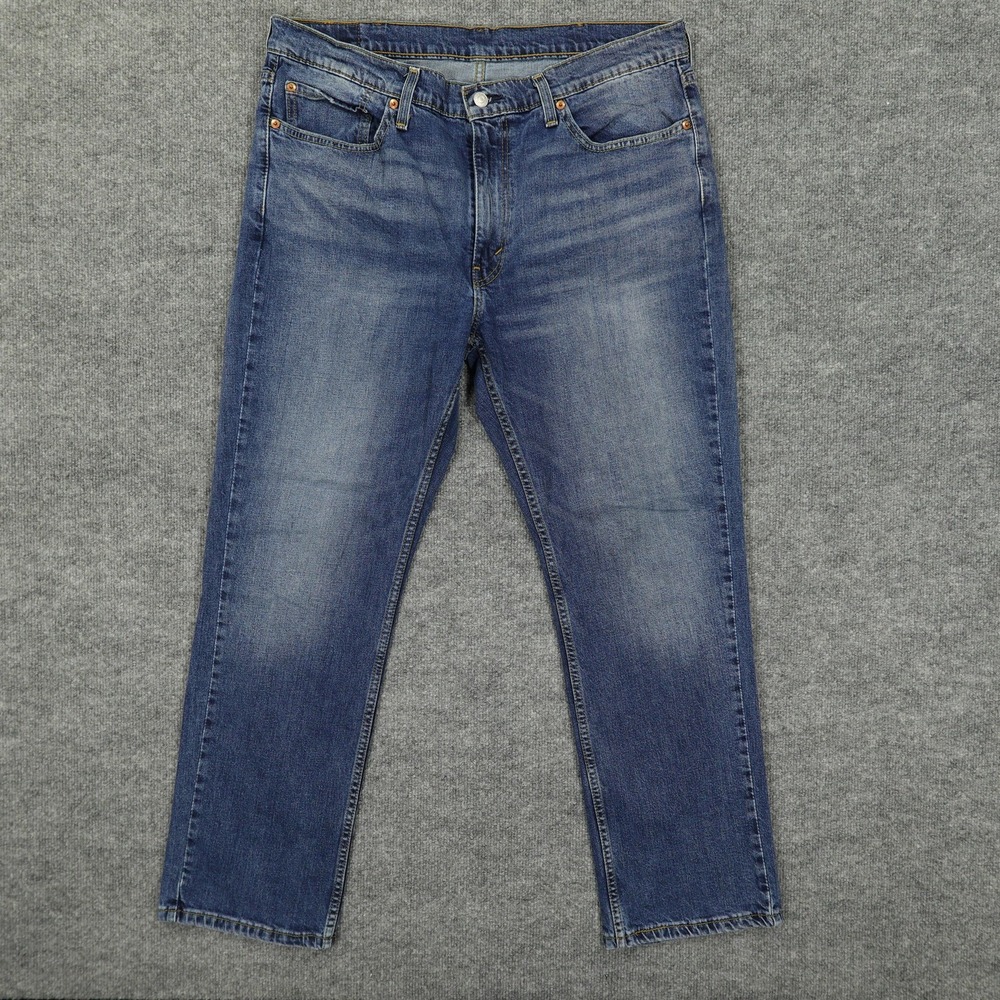 Levis 514 Jeans Mens 38x30 Blue Regular Fit Straight Leg Medium Wash